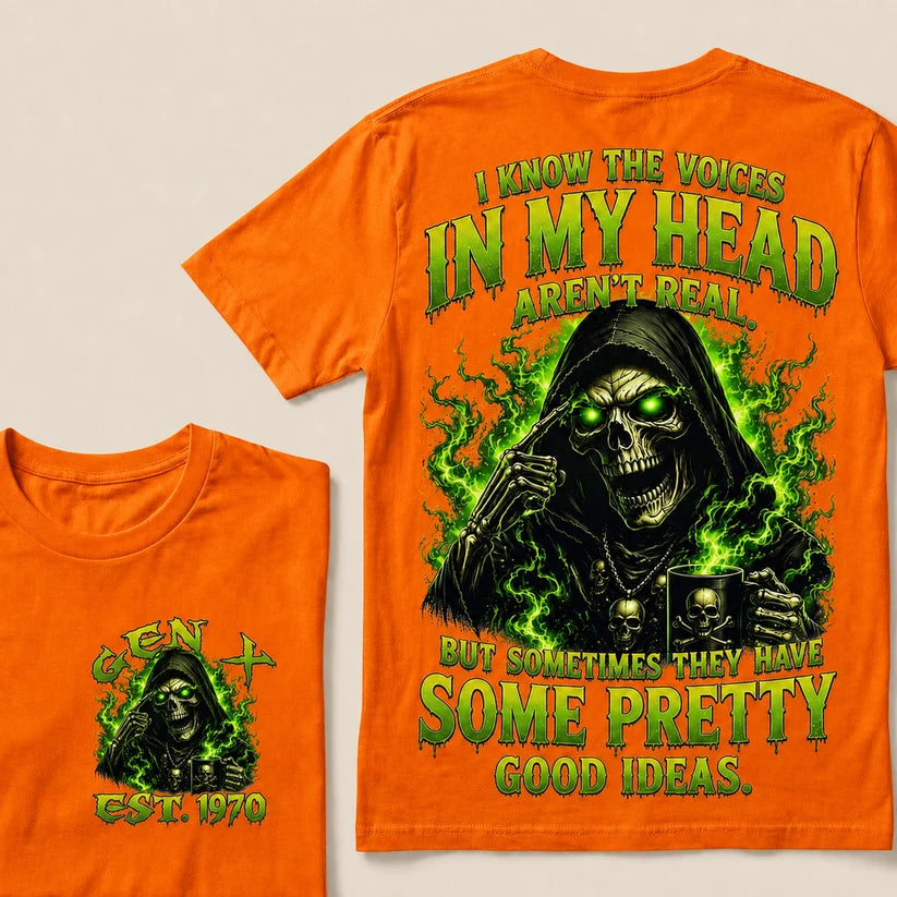 I Know The Voices In My Head Aren't Real Custom Year T-shirt
