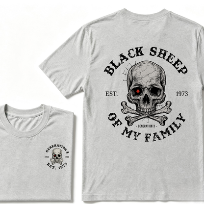 Custom EST.Year Customize GenX Black Sheep Of My Family T-Shirt
