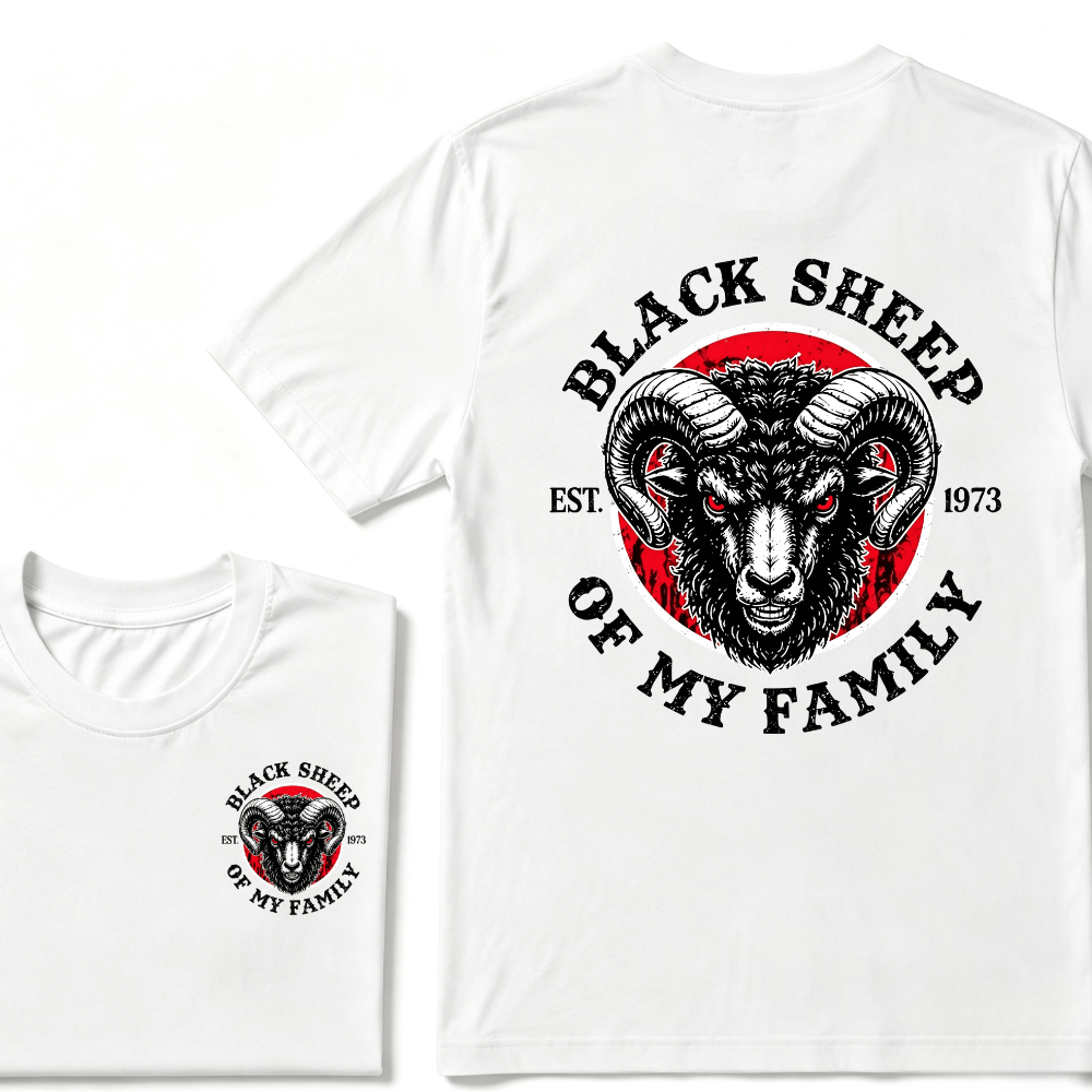 BLACK SHEEP OF MY FAMILY Custom Est.Year T-Shirt