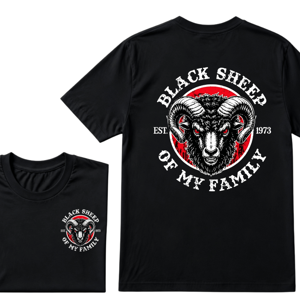 BLACK SHEEP OF MY FAMILY Custom Est.Year T-Shirt