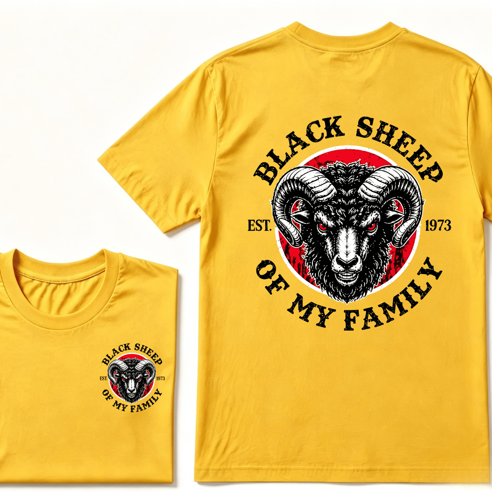 BLACK SHEEP OF MY FAMILY Custom Est.Year T-Shirt