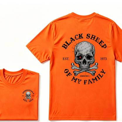 Custom EST.Year Customize GenX Black Sheep Of My Family T-Shirt
